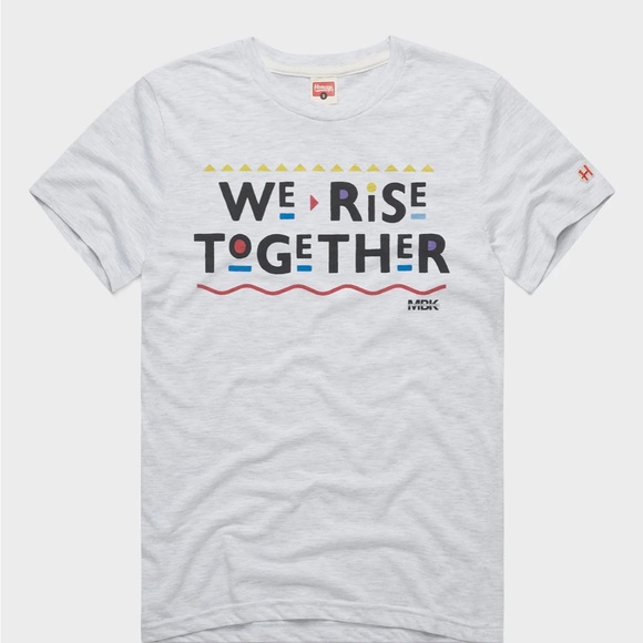 HOMAGE Black 'We Rise Together' Short Sleeve Tee - Picture 4 of 4